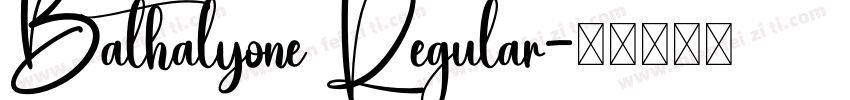 Bathalyone Regular字体转换